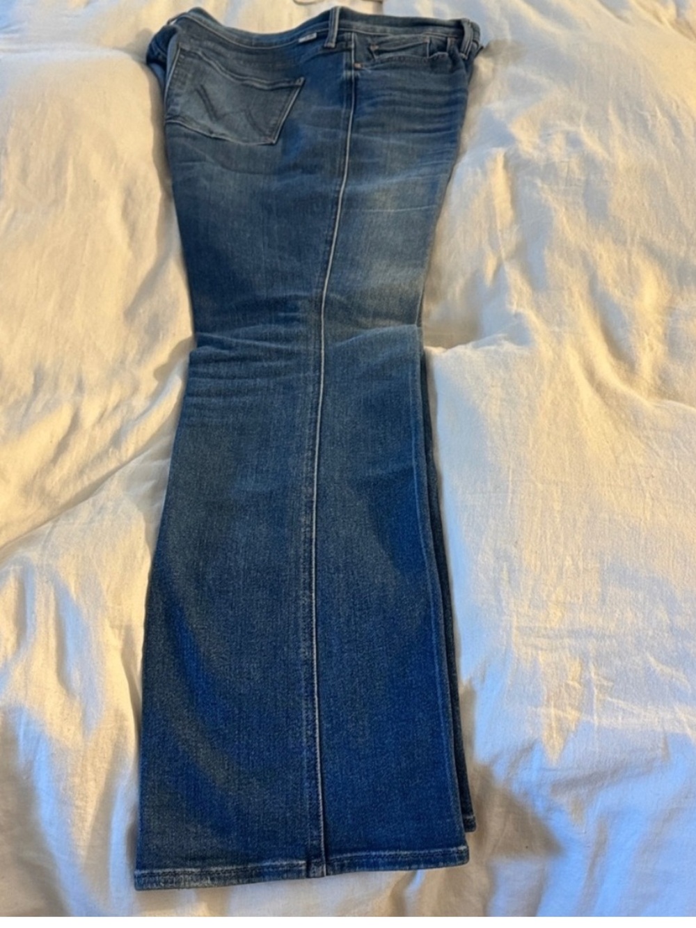 MOTHER Indigo Straight-Leg Women's Jeans - Picture 3 of 13